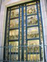 Giant bronze entrace doors to the Cathedral.